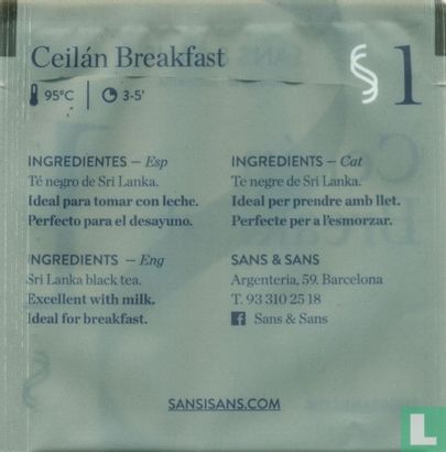 Ceilán Breakfast  - Afbeelding 2