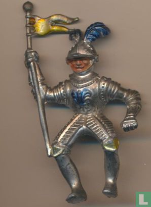Knight on horseback with standard - Image 1