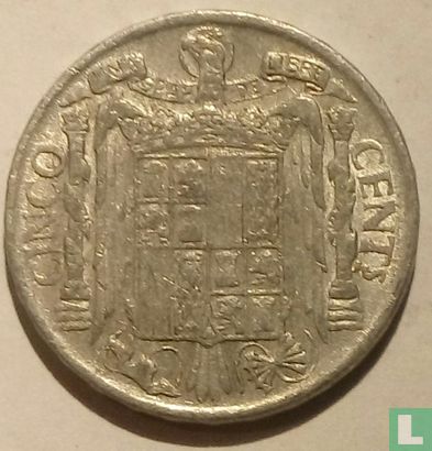 Spain 5 centimos 1953 - Image 2