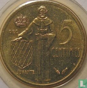 Monaco 5 centimes 1982 - Afbeelding 2