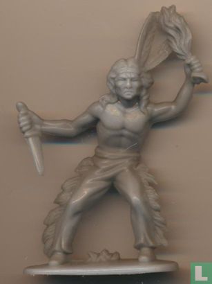 Indien avec couteau et torche (gris) - Image 1