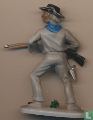Cowboy met geweer in de aanslag (Fabrieksbeschildering / Grijs) - Afbeelding 2
