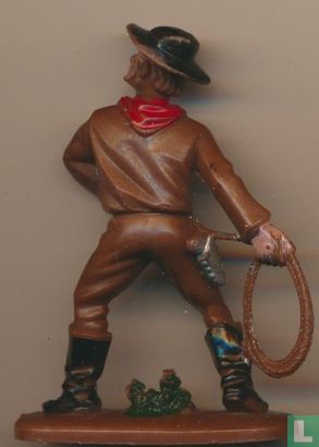 Cowboy met lasso  (Fabrieksbeschildering / Bruin) - Afbeelding 2