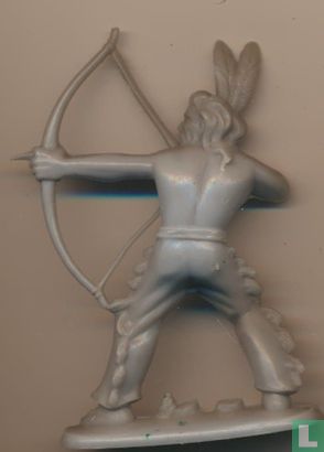 Indien avec arc et flèche (gris) - Image 2