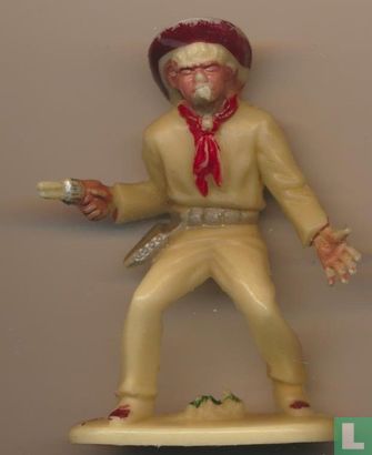 Cowboy with revolver (white) - Image 1