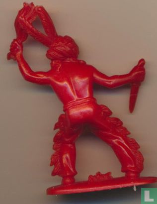 Indiaan met mes rn fakkel (rood) - Afbeelding 2