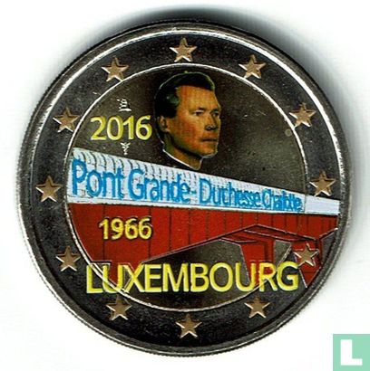 Luxemburg 2 euro 2016 "50 years of the Grand-Duchess Charlotte bridge" - Afbeelding 1