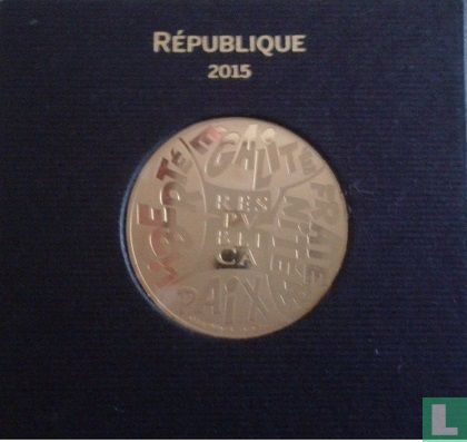Frankrijk 500 euro 2015 "The values of the Republic" - Afbeelding 2