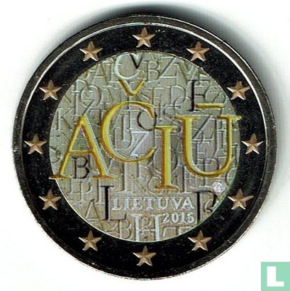 Litouwen 2 euro 2015 "470th Anniversary of the first written words in Lithuanian language" - Image 1