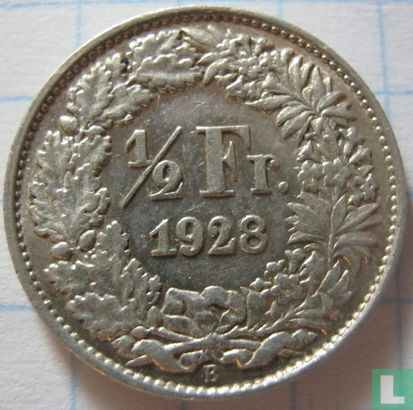 Zwitserland ½ franc 1928 - Afbeelding 1