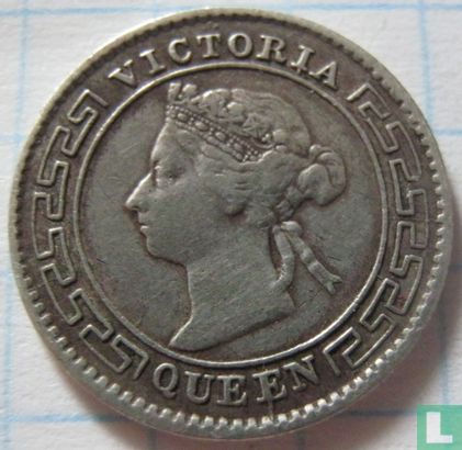 Ceylon 10 Cent 1897 - Bild 2