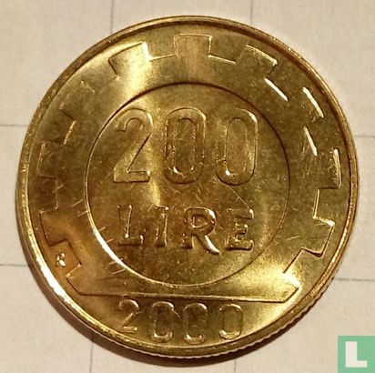 Italien 200 Lire 2000 - Bild 1
