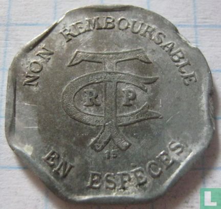 France 20 centimes TCRP Paris 15 - Afbeelding 2