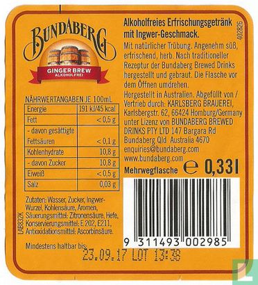 Bundaberg Ginger Brew - Image 2