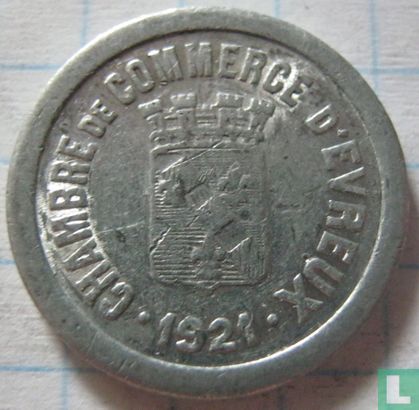 Evreux 5 centimes 1921 - Afbeelding 1