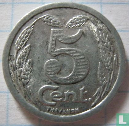 Evreux 5 centimes 1921 - Afbeelding 2