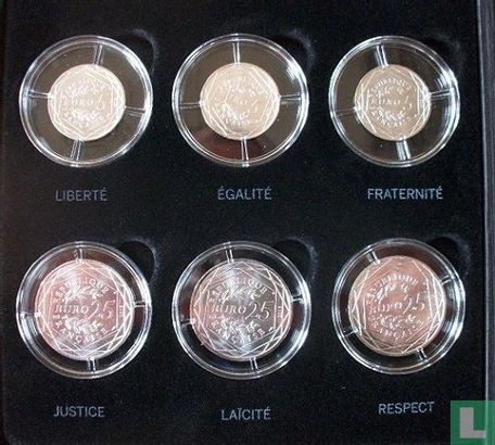 France mint set 2013 "The values of the Republic" - Image 3