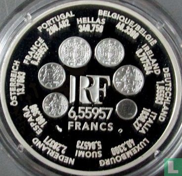 France 6,55957 francs 2001 (PROOF) "The last euro conversion coin" - Image 2