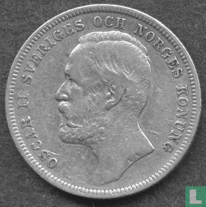 Suède 1 krona 1898 - Image 2