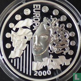 Frankrijk 6,55957 francs 2000 (PROOF) "Introduction of the euro" - Afbeelding 1
