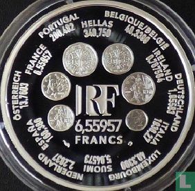 Frankrijk 6,55957 francs 2000 (PROOF) "Introduction of the euro" - Afbeelding 2