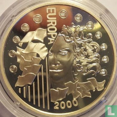 Frankrijk 6,55957 francs 2000 "Introduction of the euro" - Afbeelding 1
