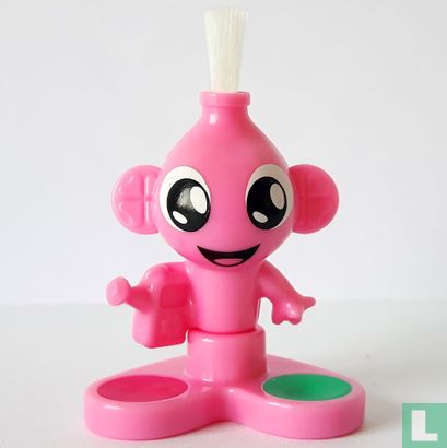 Doll with paint brush (pink) - Image 1