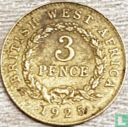 Britisch Westafrika 3 Pence 1925 - Bild 1