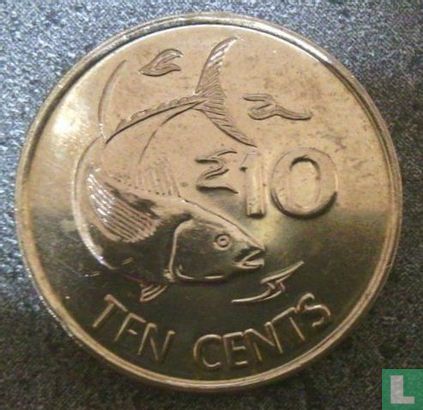 Seychelles 10 cents 2012 - Image 2