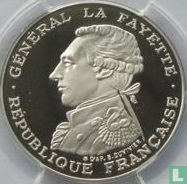 France 100 francs 1987 (BE - argent) "230th anniversary of the birth of La Fayette" - Image 2