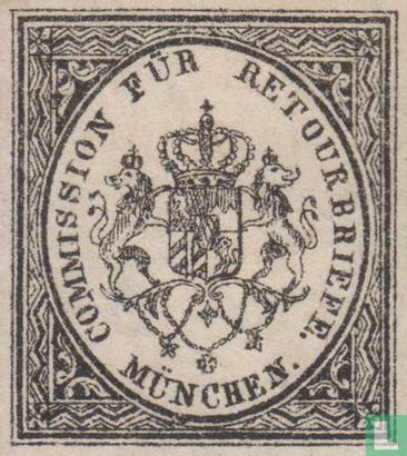 Return stamp München - Coat of arms
