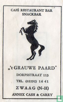 Café Restaurant Bar Snackbar " 't Grauwe Paard" - Image 1