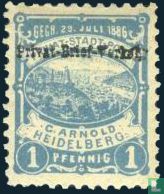 Heidelberg Castle (with overprint) 
