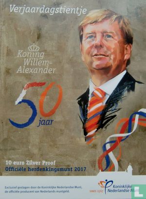 Netherlands 10 euro 2017 (PROOF - folder) "50th Birthday of King Willem - Alexander" - Image 3