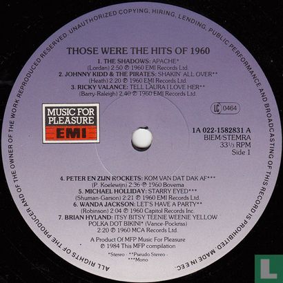 Those Were the Hits of 1960 - Image 3