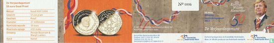Netherlands 50 euro 2017 (PROOF) "50th anniversary of King Willem Alexander" - Image 3