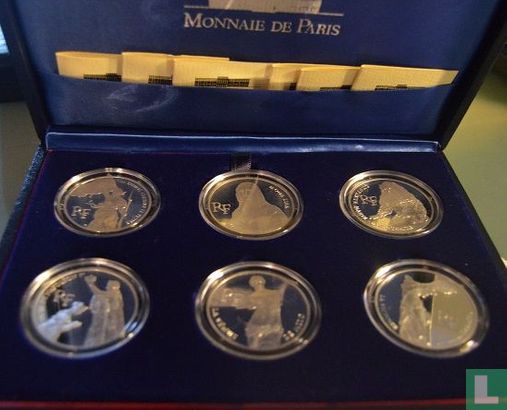 France mint set 1993 (PROOF) "Bicentenary of the Louvre Museum" - Image 1