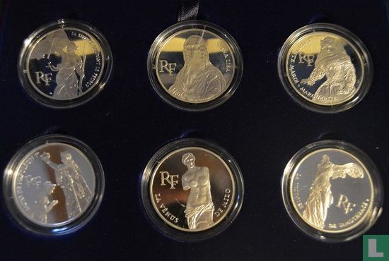 France mint set 1993 (PROOF) "Bicentenary of the Louvre Museum" - Image 2