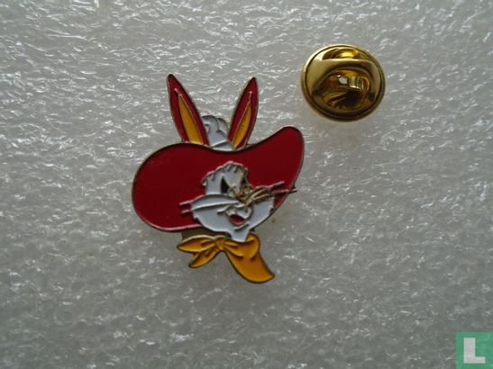 Bugs Bunny [rode hoed, gele das]