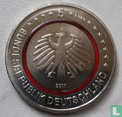 Allemagne 5 euro 2017 (J) "Tropical zone" - Image 1