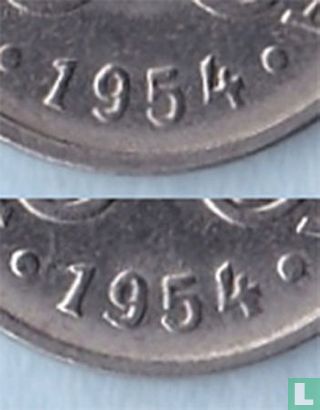 Finlande 1 markka 1954 (Longue 9) - Image 3