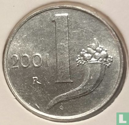 Italien 1 Lira 2001 - Bild 1