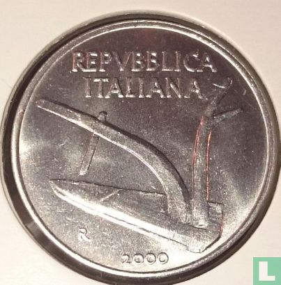 Italië 10 lire 2000 - Afbeelding 1
