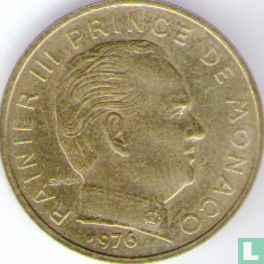 Monaco 10 centimes 1976 - Image 1
