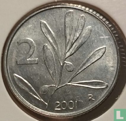 Italië 2 lire 2001 - Afbeelding 1