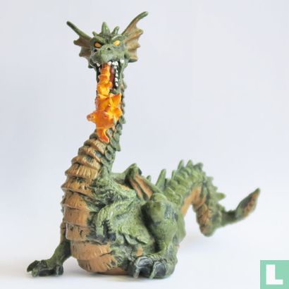 Green fire-breathing dragon - Image 1