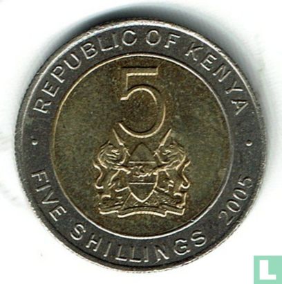 Kenya 5 shillings 2005 - Image 1
