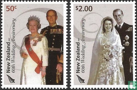 60e anniversaire de mariage la reine Elizabeth II et le Prince Philip