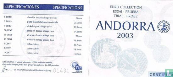 Andorra euro proefset 2003 - Bild 3