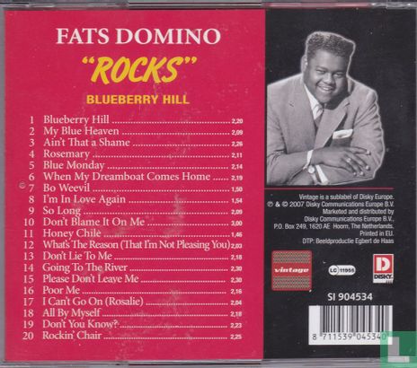 Fats Domino "Rock" Blueberry Hill - Afbeelding 2